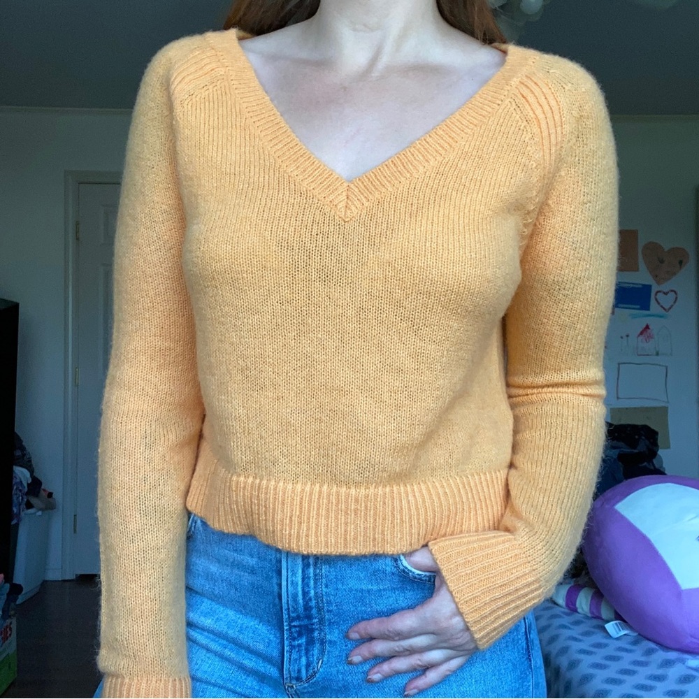 L.A. hearts size small orange sweater - Picture 1 of 6